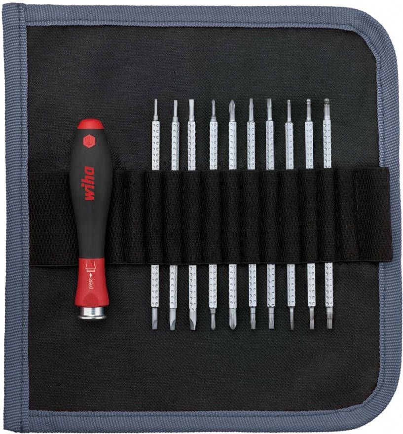 Wiha 11 delige Schroevendraaiertas met wisselschachtenset SYSTEM 4