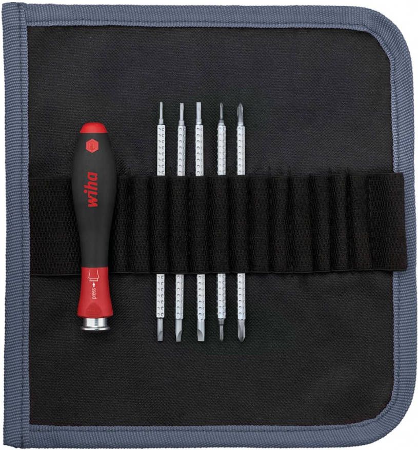 Wiha 6 delige Schroevendraaiertas met wisselschachtenset SYSTEM 4