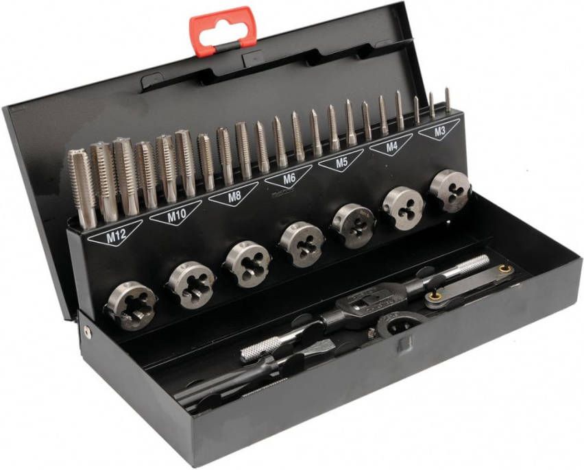 YATO 32 delige Tap en snijmoerenset M3 M12