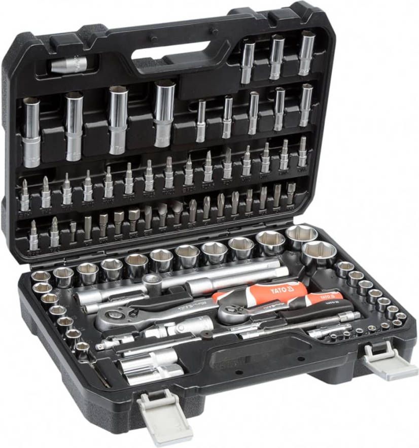 YATO Gereedschapsset 94 delig zwart metaal YT 12681