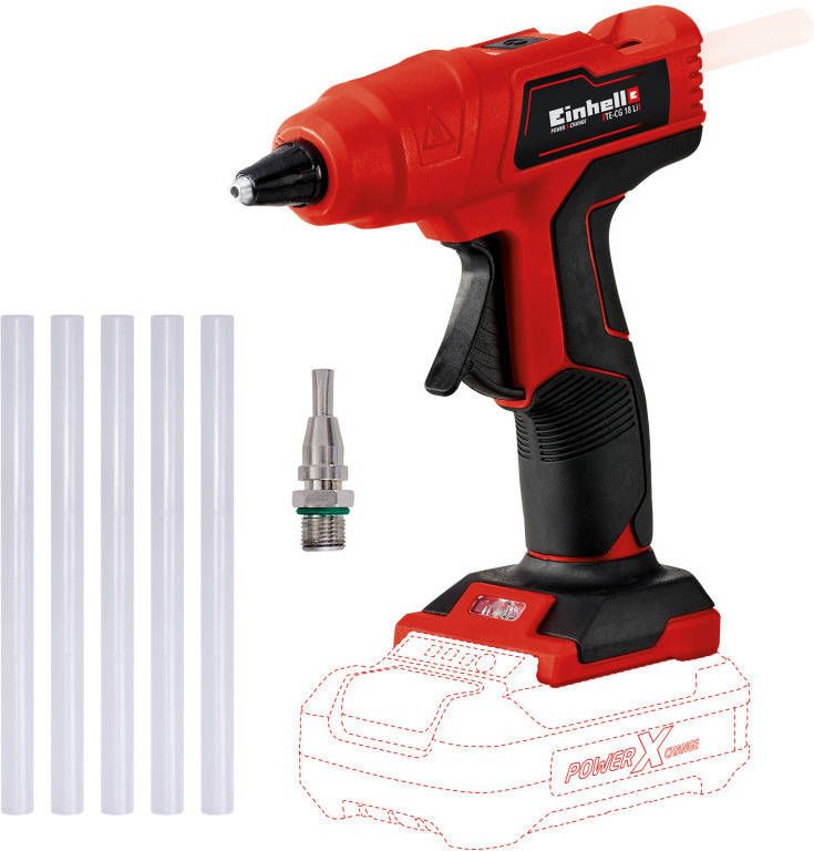 Einhell Accu Lijmpistool TE CG 18 Li Solo Lijmpistool