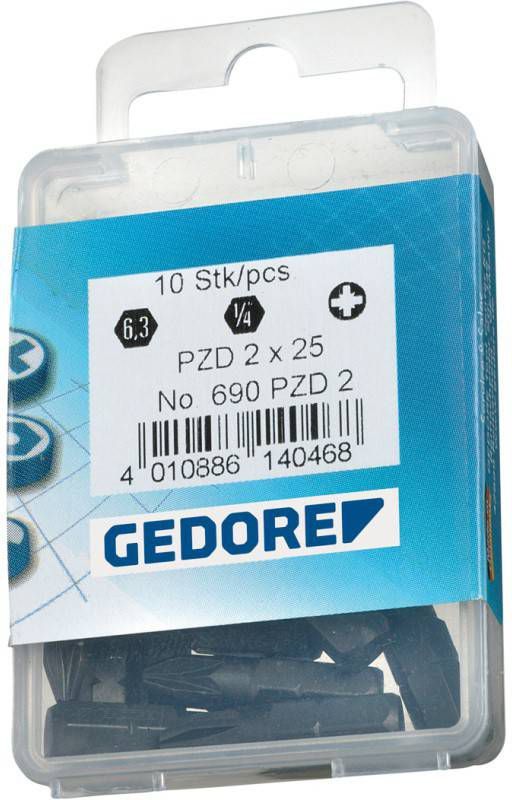Gedore Schroevendraaierbits 1/4", PZ2 Bit