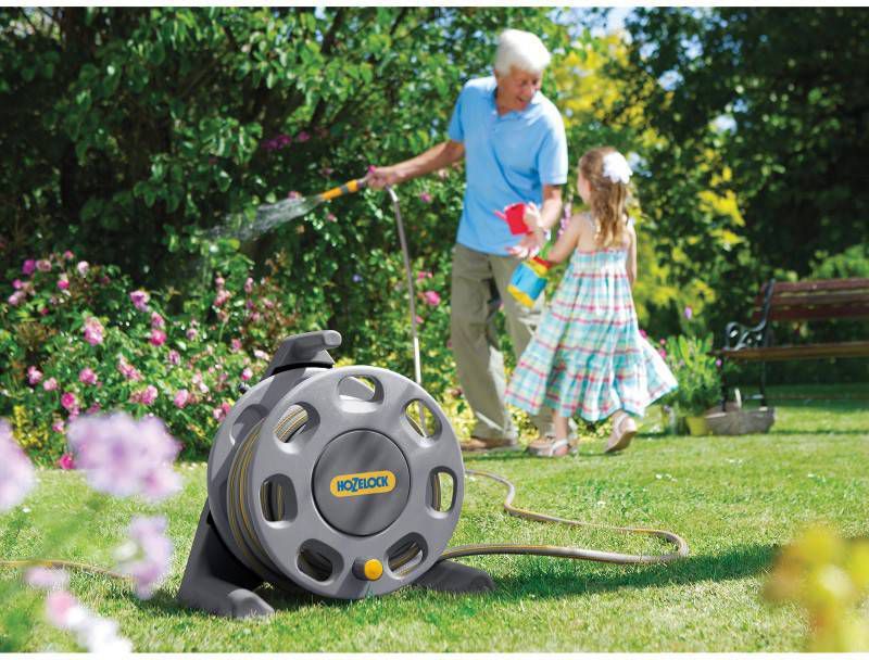 Hozelock 2412 30m Slanghaspel 15 meter, Ø 12, 5mm Slanghaspel