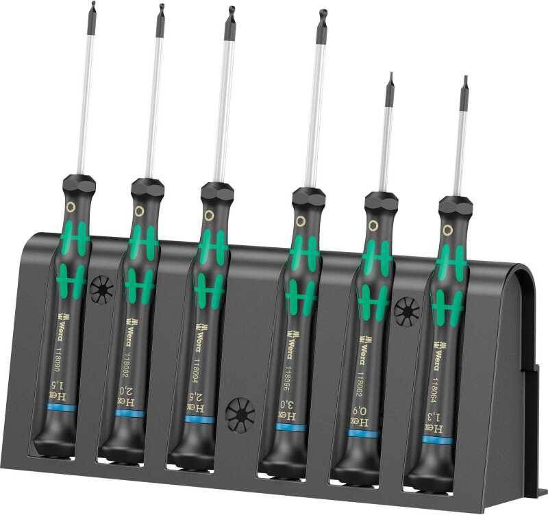 Wera 2052/6 Micro schroevendraaierset + houder Schroevendraaier