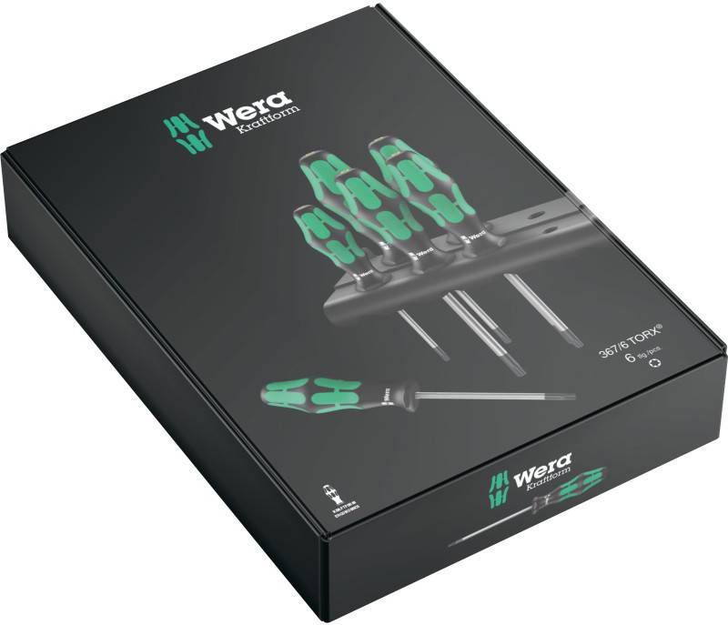 Wera 367/6 Schroevendraaierset Kraftform Plus Schroevendraaier