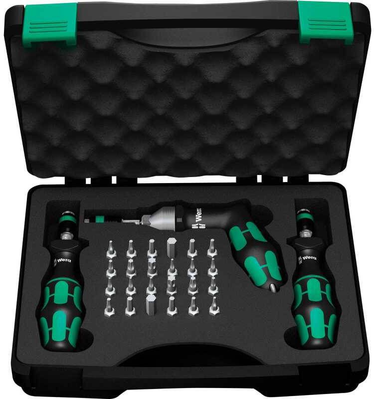 Wera 7445/46/47 Kraftform Schroevendraaierset 2, 5 55, 0 in.lbs. Schroevendraaier