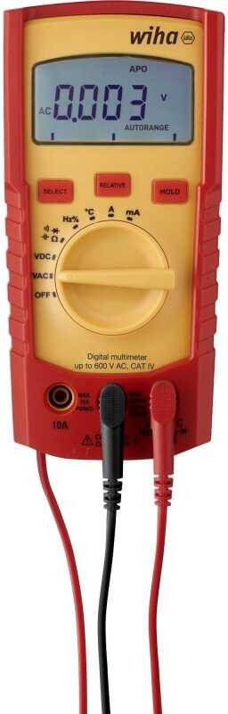 Wiha Digitale multimeter tot 600 V AC, CAT IV Meetapparaat