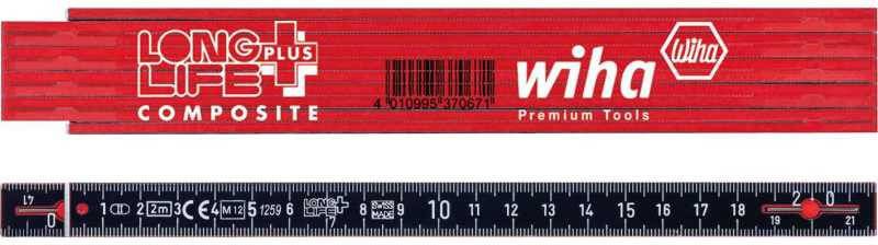 Wiha Duimstok LongLife Plus Composite 2m Meetlat