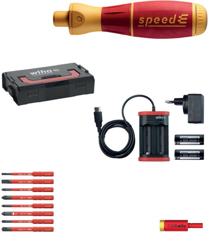 Wiha E schroevendraaier set 2 speedE Schroefboor