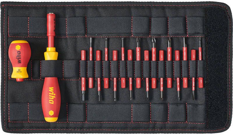 Wiha Schroevendraaier en bitset slimVario Schroevendraaier