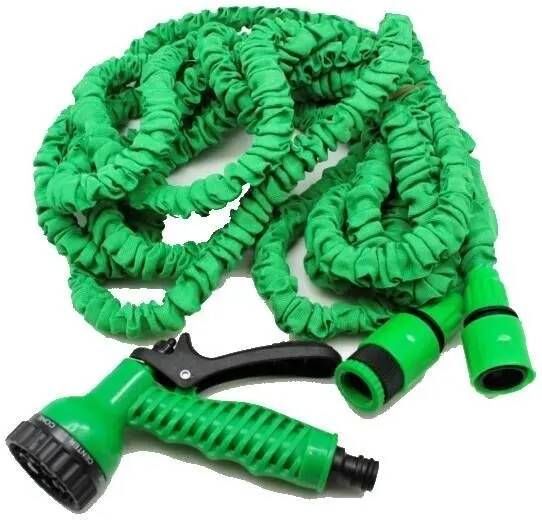 Vrijetijdsshop Flexibele Tuinslang Met Sproeikop Uitrekbaar Tot 15 Meter Groen Tuinbewatering