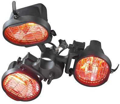 Eurom Parasol heater 1500 Patioheater Terrasverwarmer Zwart