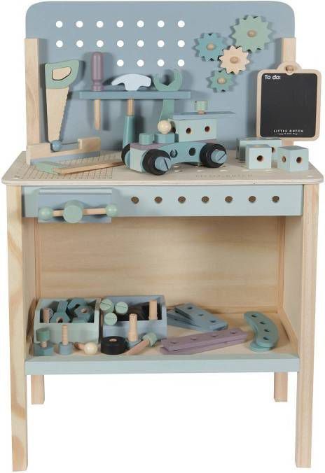 Little Dutch houten werkbank met gereedschapsgordel